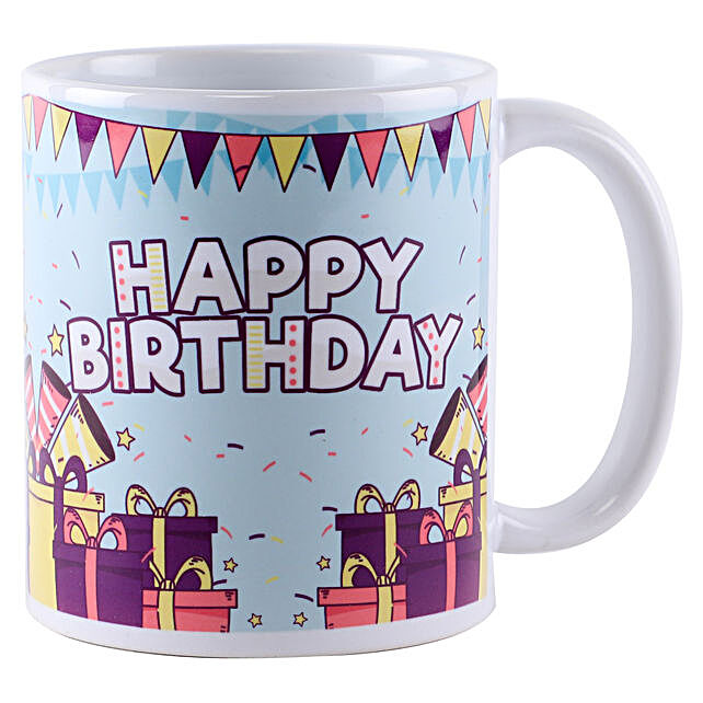 Happy Birthday Printed Mug