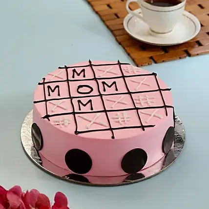 Tic Tac Toe Pineapple Cake For Mom- Half Kg