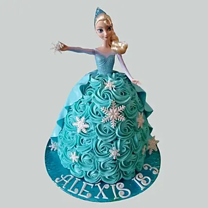 Blue Roses Barbie Cake Vanilla