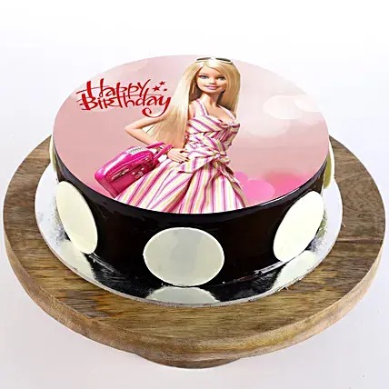 Stylish Barbie Chocolate Cream Cake