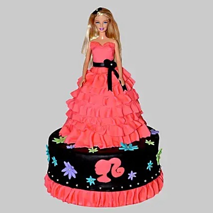 Wavy Dress Barbie Cake