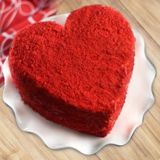 Heart Shaped Red Velvet Cake