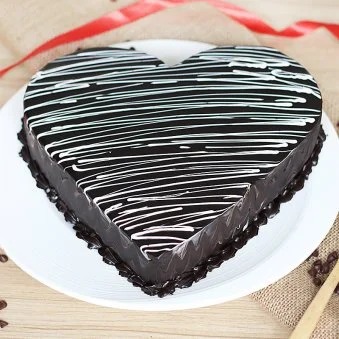 Heart Shaped Chocolate Cake