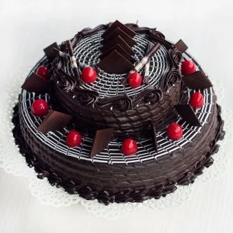 Two Tier Choco-Truffle Cake