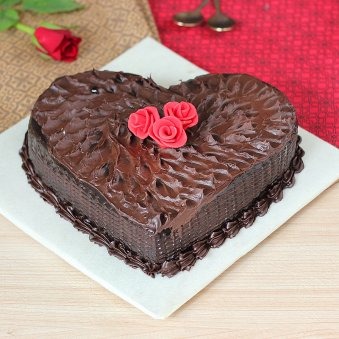 Chocolicious Heart Cake