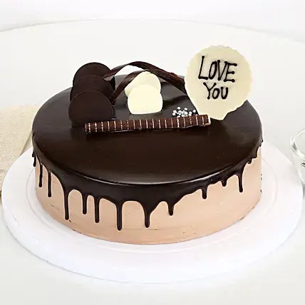 Love You Valentine Chocolate Cake