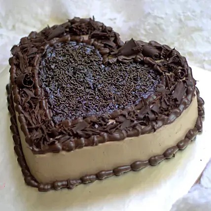 Immensely Chocolaty Heart Cake