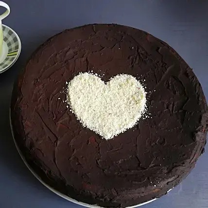 Heart In Between Truffle Cake