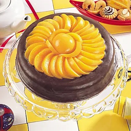 Delicious Choco Fruit Cream Cake