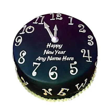 Happy New Year Countdown Fondant Cake