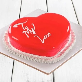 Scrumptious Heart Shape Cake