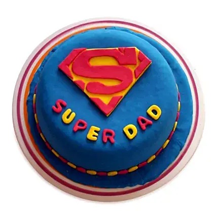 Super Dad Designer Vanilla Cake