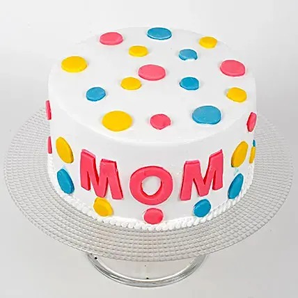 Colourful Mothers Day Chocolate Cake Eggless