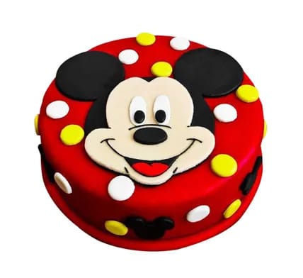 Cute Baby Mickey Mouse 1st Birthday Cake - Between The Pages Blog