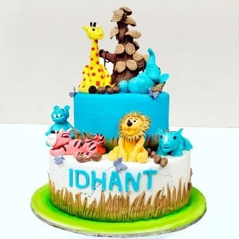 2-Tier Jungle Cake