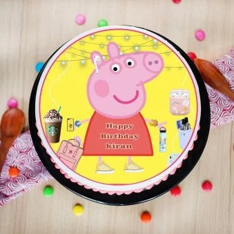 Peppa Pig Poster Cake