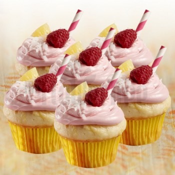Pineapple Berry Cupcakes