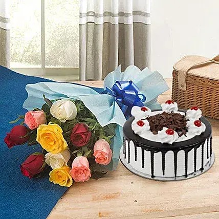 Roses and Black Forest Cake Standard