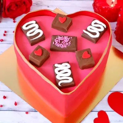 Heart Chocolatey Cake