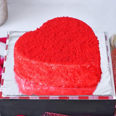 Heart Shaped Red Velvet Cake