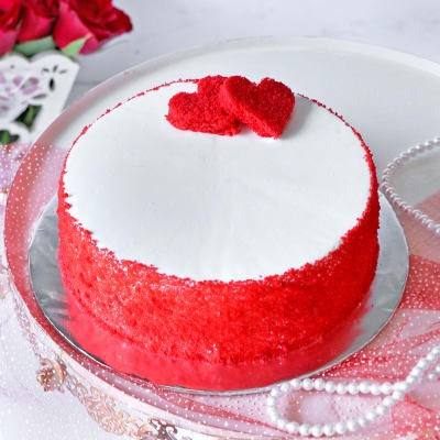 SURPRISED Red Velvet Cake