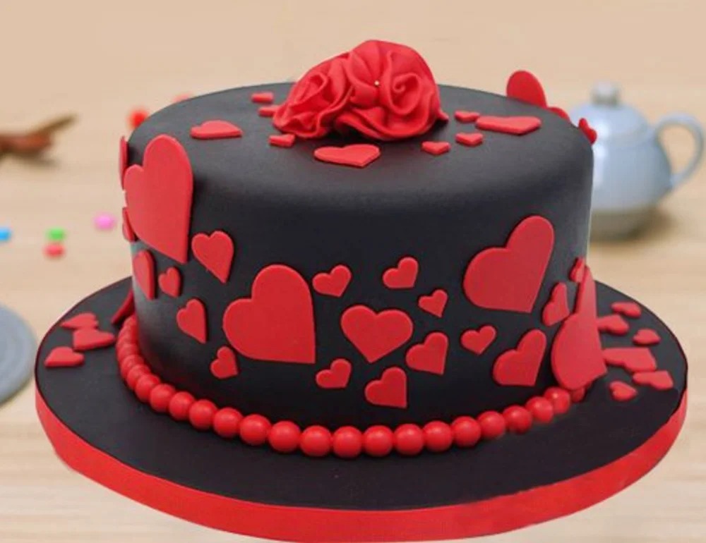 Fondant Heart Cake