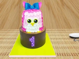 Hooting Happiness cake