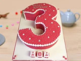 Lucky Number Three Cake