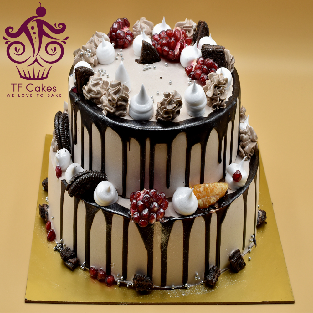 Two Tier Chocolate Cake 1.5Kg