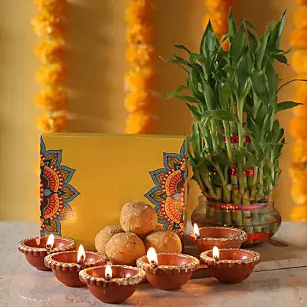 Bamboo and Besan Laddu Combo