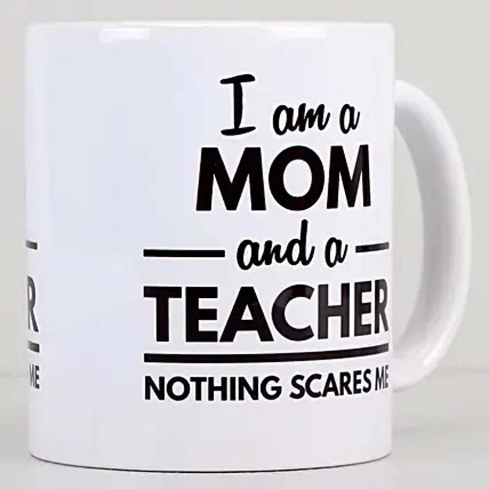 Mom Is A Teacher Printed Mug