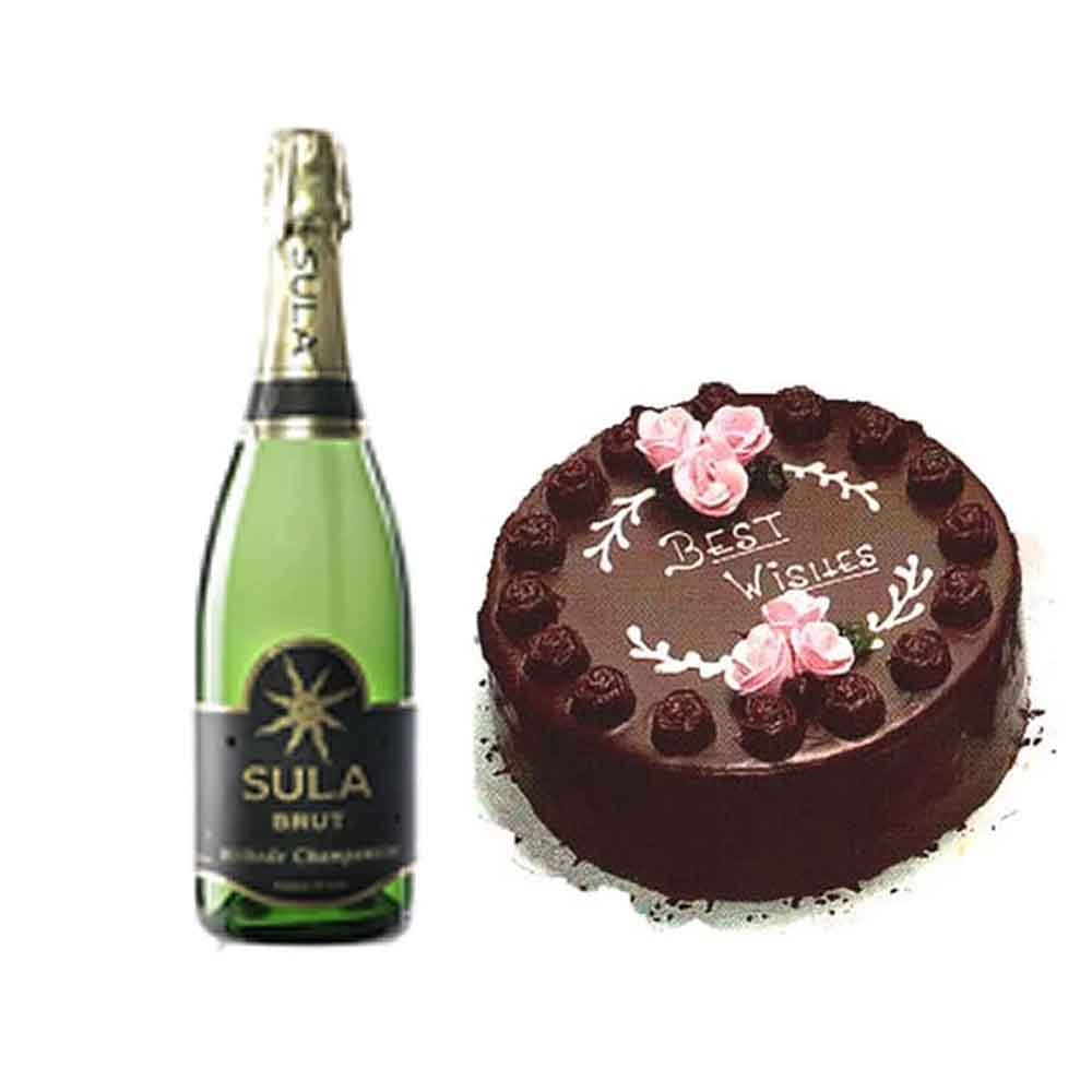 1Kg Chocolate Cake n Champagne