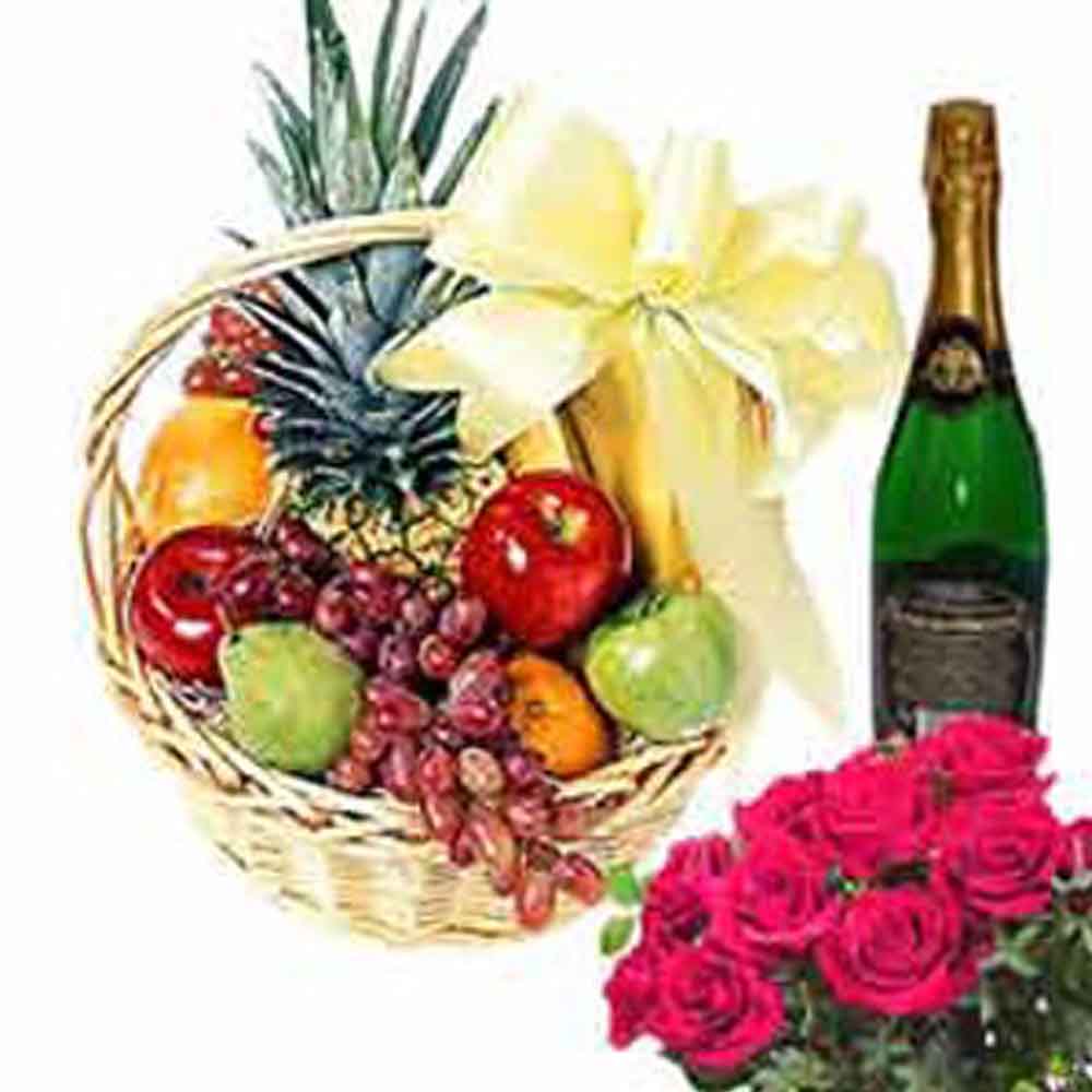 Fruits and Wine Hamper