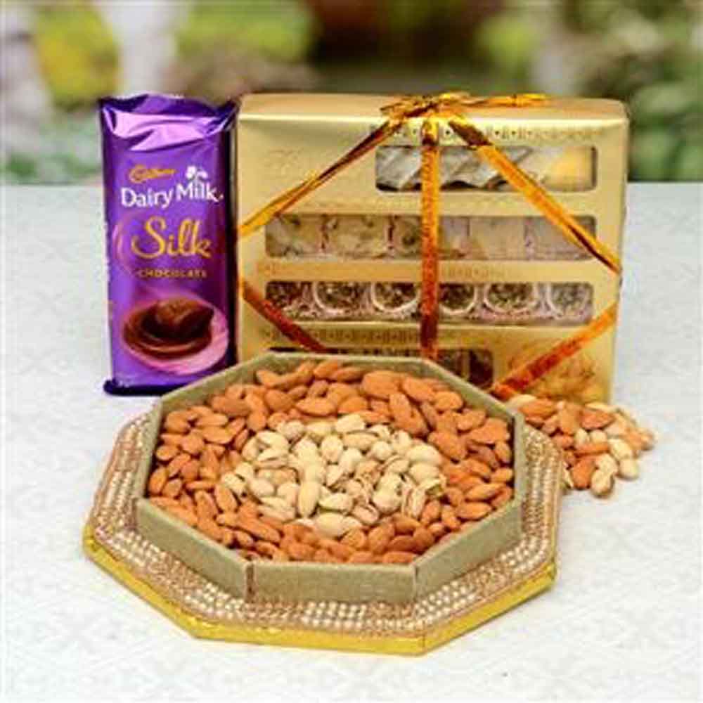 Dairymilk Silk With Mixed Sweets & Dryfruit