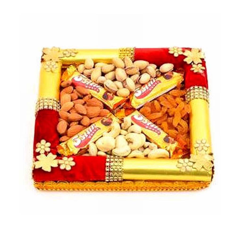 Mixed Dry Fruits Chocolate Tray