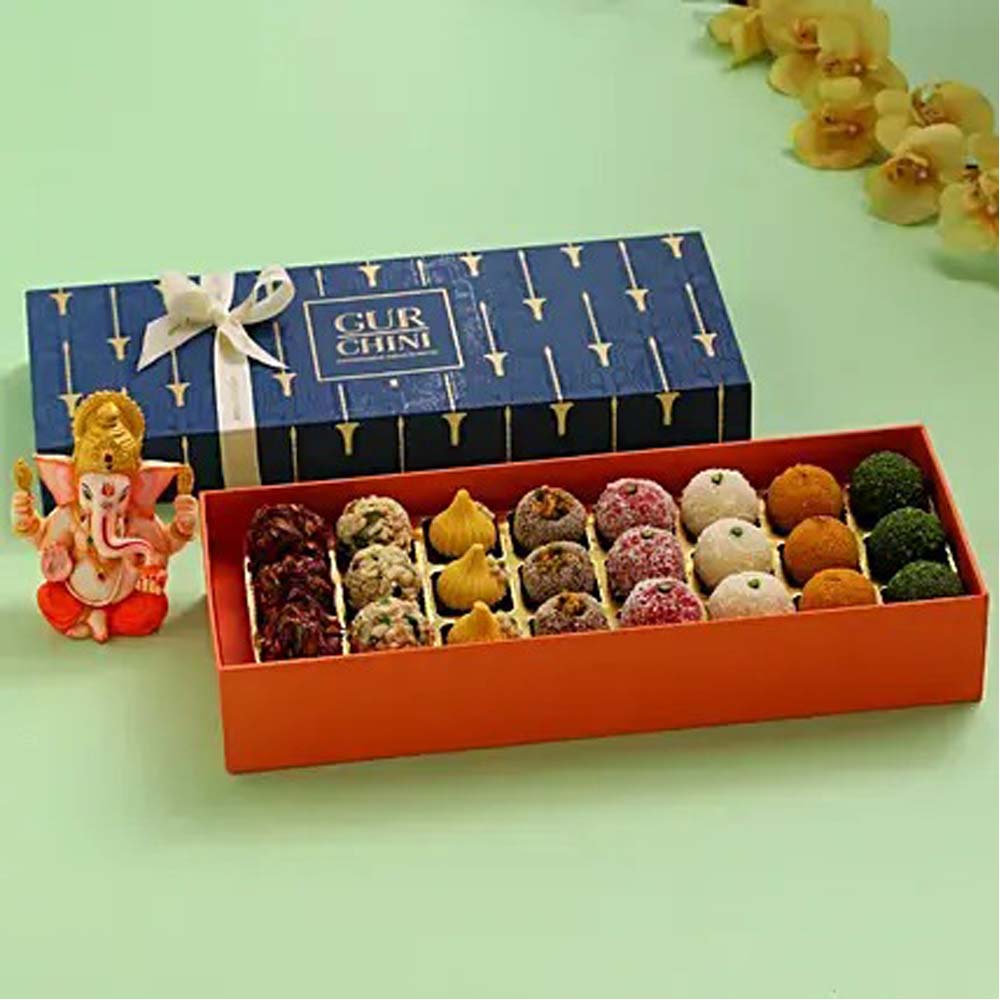Divine Ganesha Idol and Dream Big Sweets Gift Box