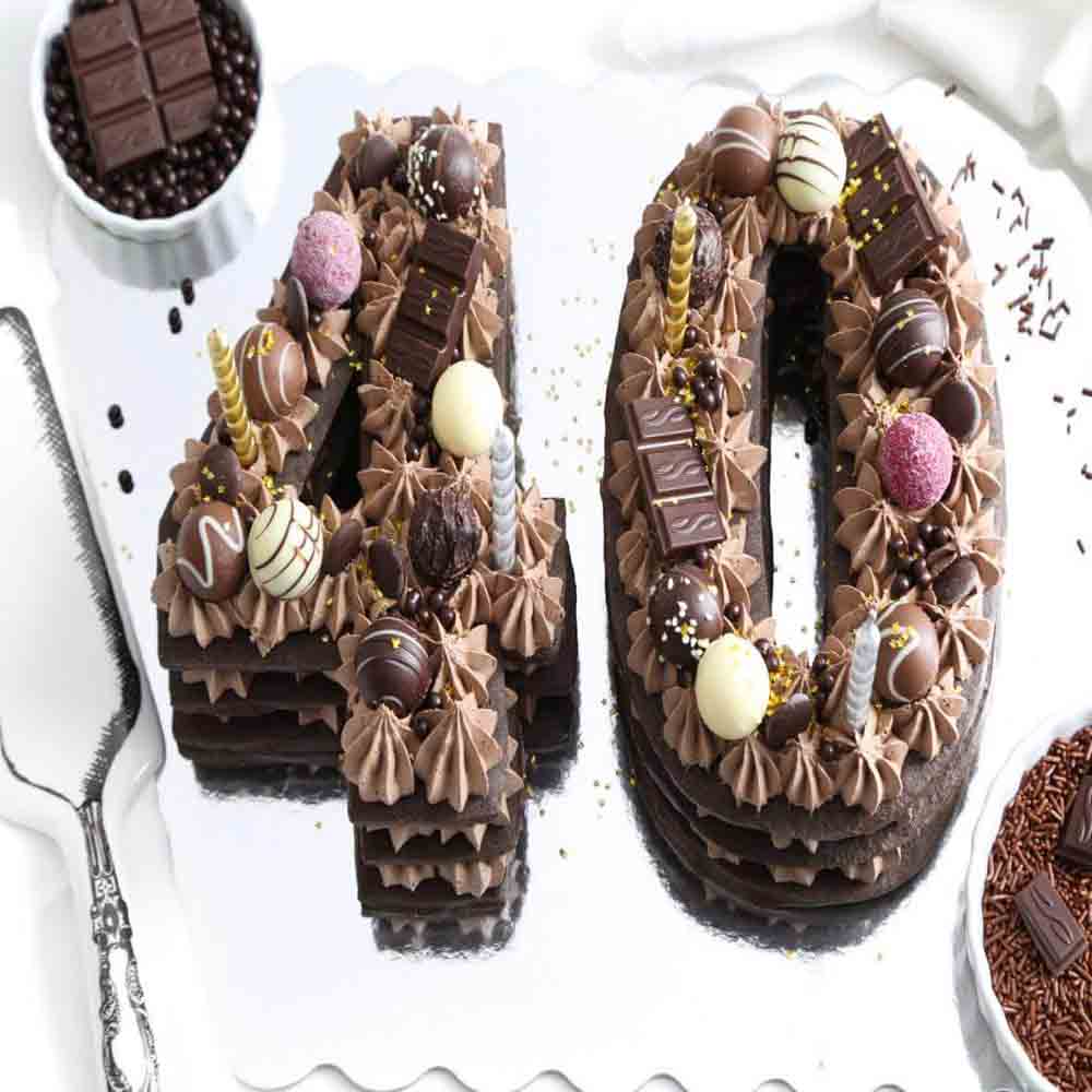 Chocolate 40 Number Cake