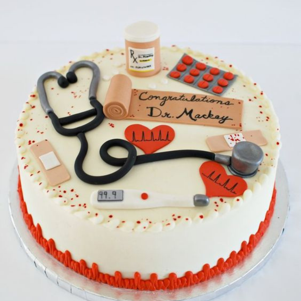 Purchase Online The Doctor Graduation Cake | Order Now | Doorstep Delivery  | Order Now | The French Cake Company