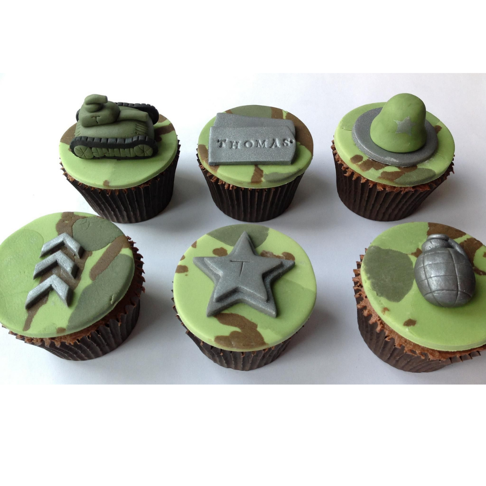 Army Themed Cupcakes