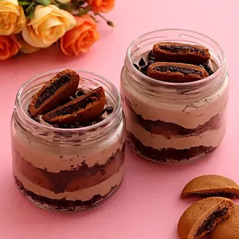 Lovely Choco Dark Fantasy Cream Cake Jar