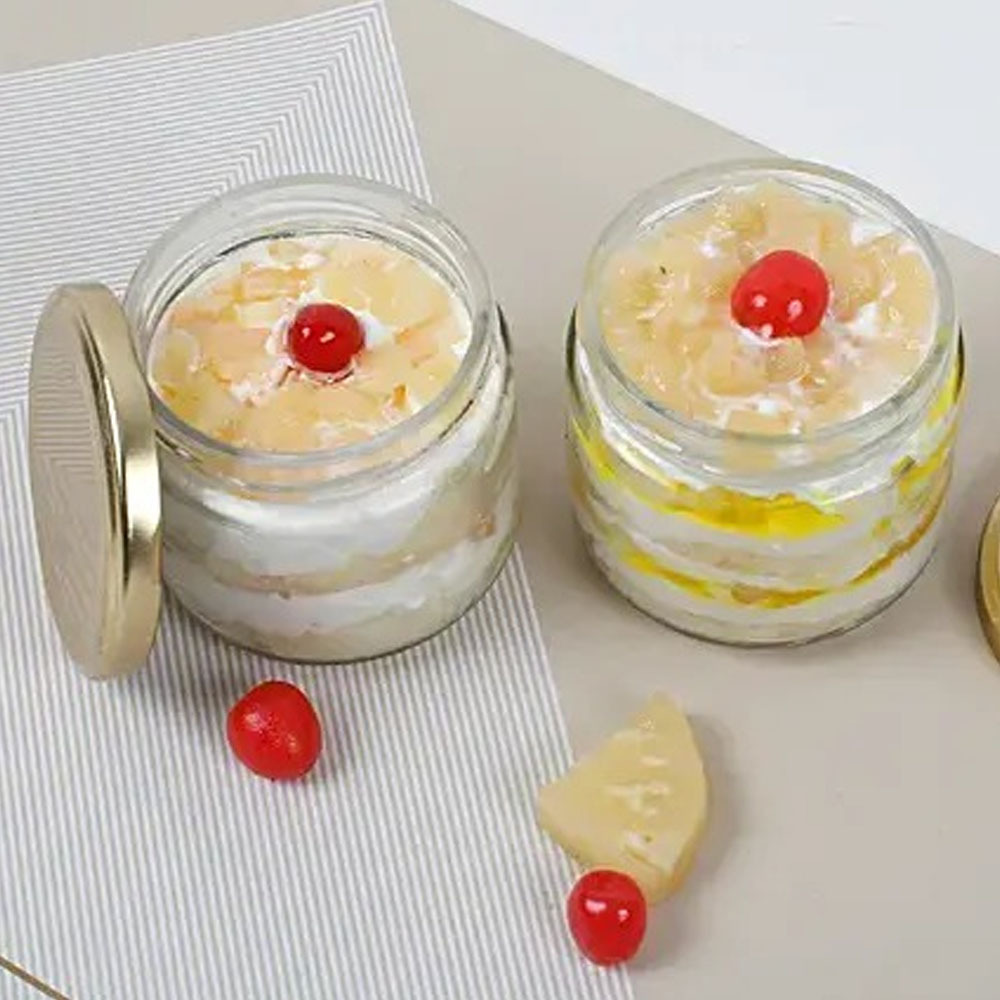 Set of 2 Sumptuous Pineapple Jar Cake