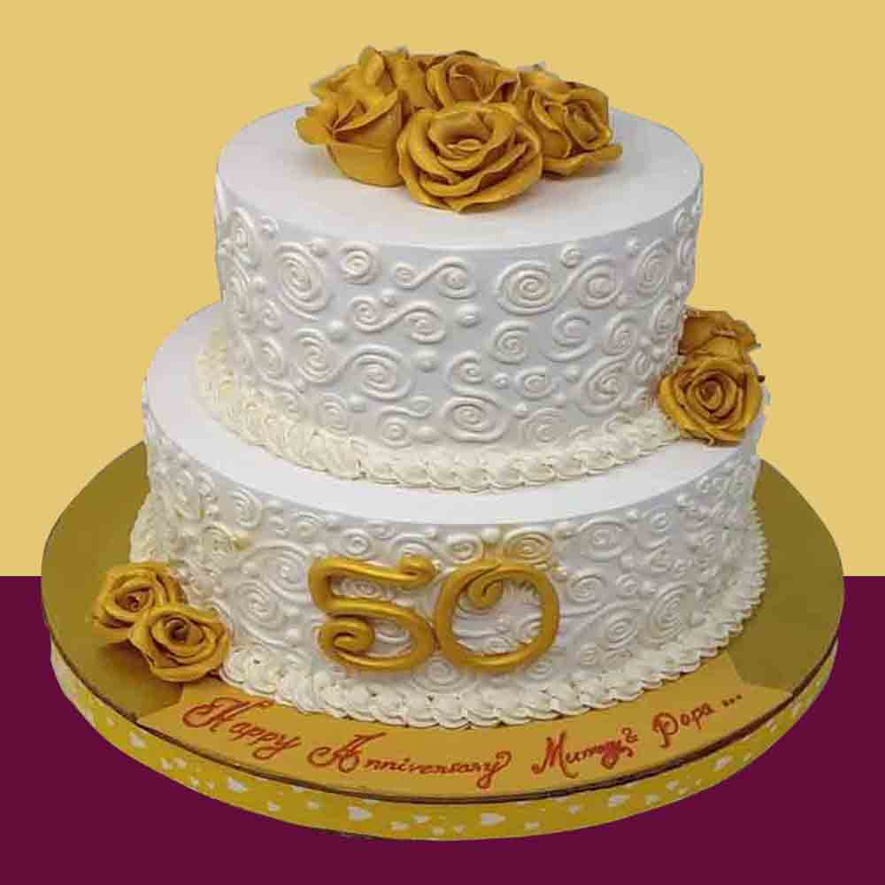 Happy 50th Anniversary Cake
