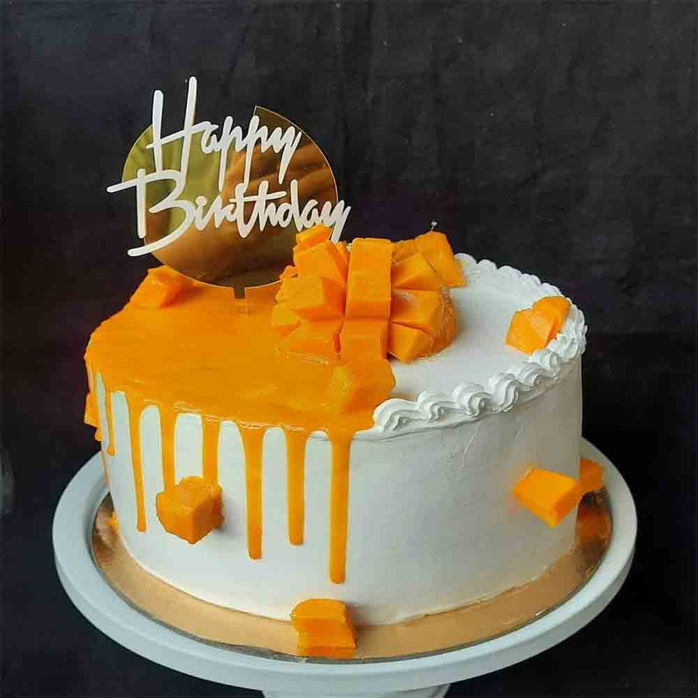 Mango Birthday Cake