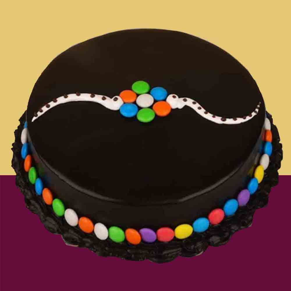 Chocolate Gems Cake for Rakhi