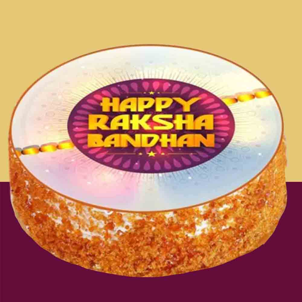 Rakhi Photo Nutty Cake