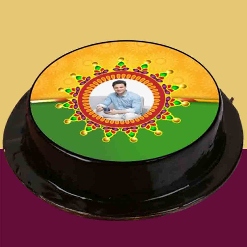 Rakhi Photo Chocolate Cake