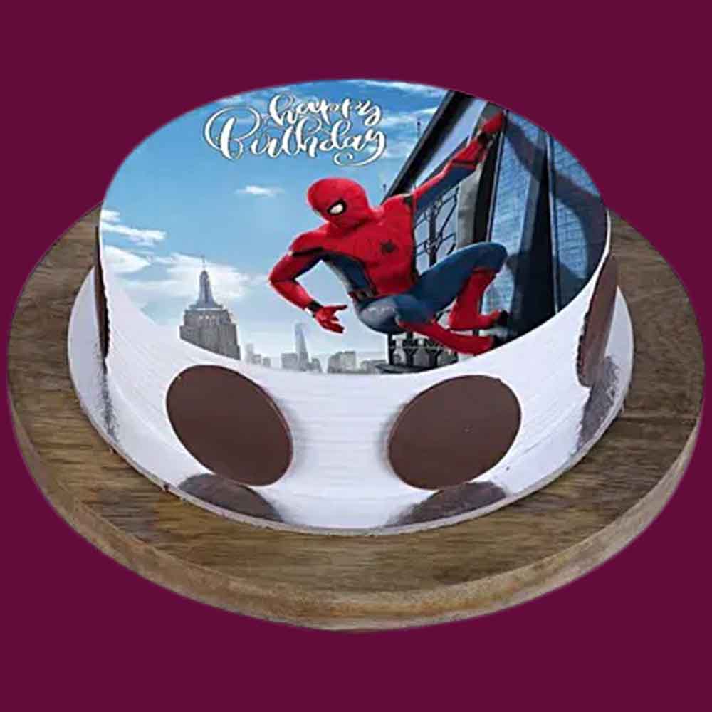 The Spiderman Photo Cake