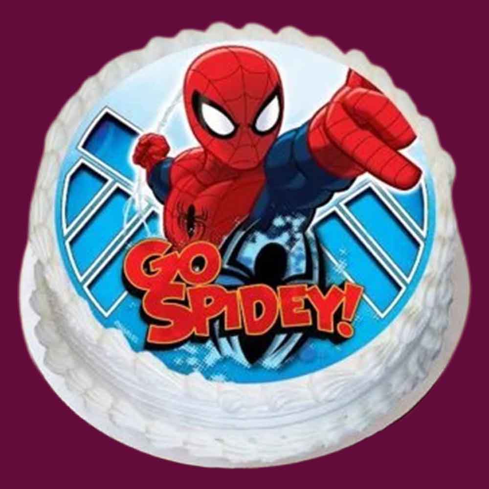 Super Spiderman Hbd Cake