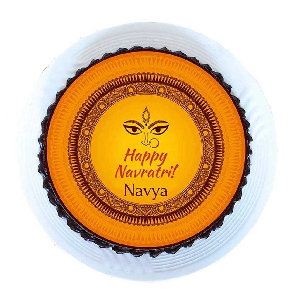 Navratri poster cake