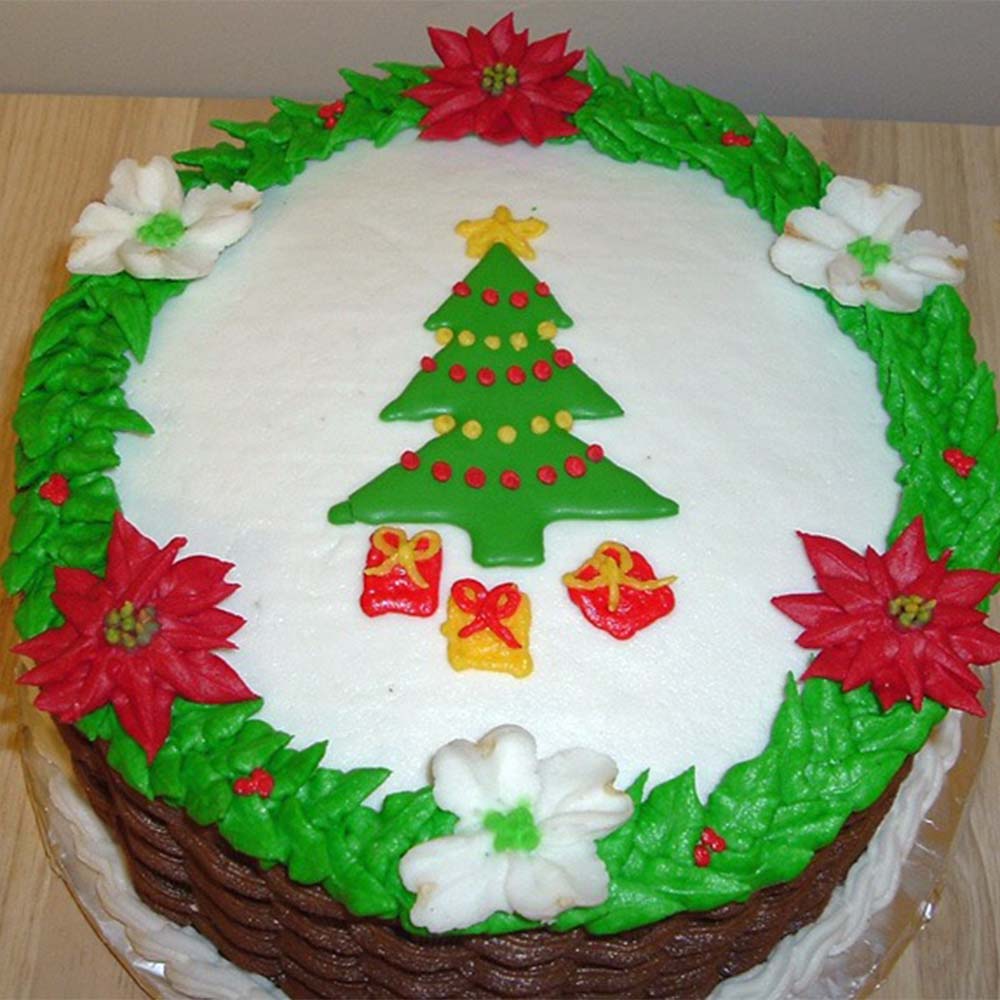 Christmas cream cake